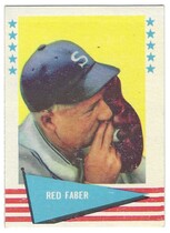 1961 Fleer Base Set #24 Red Faber