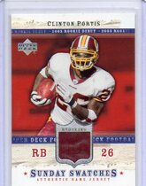 2005 Upper Deck Rookie Debut Sunday Swatches #SUCL Clinton Portis