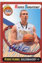 2012 Fleer Retro Autographs #71 Robbie Hummel