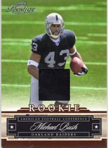 2008 Playoff Prestige Rookie Review Materials #157 Michael Bush