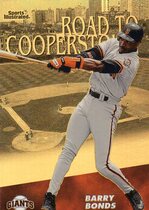 1998 Fleer Sports Illustrated Then and Now Road to Cooperstown #1RC Barry Bonds