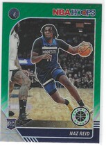 2019 Panini NBA Hoops Premium Stock Prizm Green #253 Naz Reid