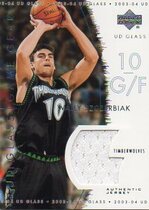2003 Upper Deck Glass Game Gear #GG-WS Wally Szczerbiak