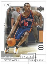 2001 Upper Deck Pros & Prospects #56 Latrell Sprewell
