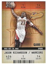 2002 Fleer Authentix #29 Jason Richardson