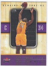 2002 Fleer Genuine #1 Shaquille O'Neal