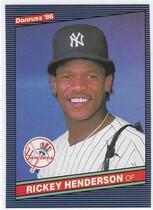 1986 Donruss Base Set #51 Rickey Henderson