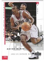 2002 Upper Deck Honor Roll #64 Aaron McKie