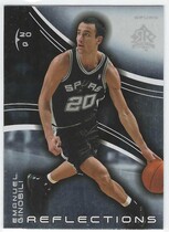 2003 Upper Deck Triple Dimensions Reflections #77 Manu Ginobili