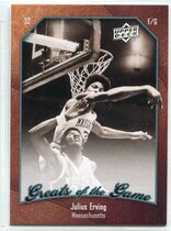 2009 Upper Deck Greats of the Game #12 Julius Erving