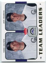 2006 Fleer Team Leaders #TL-9 Francis|Helton