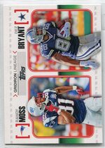 2010 Topps Gridiron Lineage #GL-MBR Dez Bryant|Randy Moss