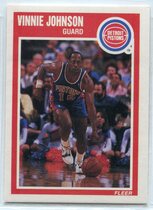 1989 Fleer Base Set #47 Vinnie Johnson