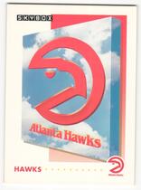 1991 SkyBox Base Set #351 Atlanta Hawks