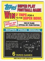 1984 Topps Play Cards #19 Seattle Seahawks