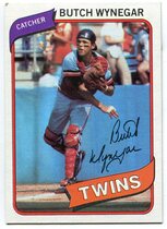 1980 Topps Base Set #304 Butch Wynegar
