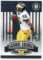 2008 Donruss Classics School Colors #SC-31 Mario Manningham