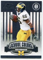 2008 Donruss Classics School Colors #31 Mario Manningham