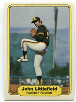 1982 Fleer Base Set #576 John Littlefield