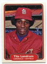 1982 Fleer Base Set #118 Tito Landrum
