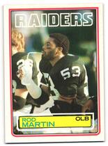 1983 Topps Base Set #304 Rod Martin