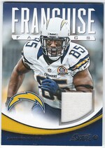 2013 Score Franchise Fabrics #18 Antonio Gates
