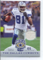 2009 Upper Deck America's Team Jerseys #89 Terrell Owens