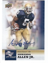2011 Upper Deck Sweet Spot Autographs #42 Armando Allen