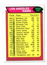 1976 Topps Base Set #463 Rams Checklist