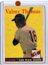 1958 Topps Base Set #86 Valmy Thomas