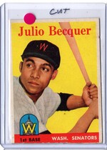 1958 Topps Base Set #458 Julio Becquer