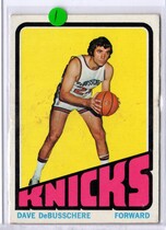 1972 Topps Base Set #105 Dave DeBusschere