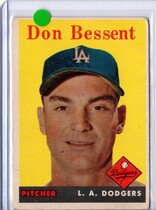 1958 Topps Base Set #401 Don Bessent