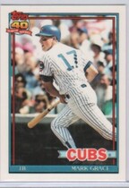 1991 Topps Tiffany #520 Mark Grace