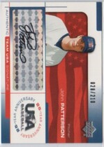 2004 Upper Deck USA Baseball 25th Anniversary Signatures Black In #PATT John Patterson