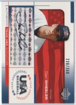 2004 Upper Deck USA Baseball 25th Anniversary Signatures Black In #WHEE Dan Wheeler
