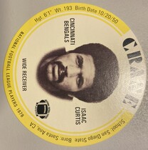 1976 Crane Discs #8 Isaac Curtis