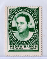1961 Topps Stamps Inserts #184 Pedro Ramos