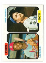 2022 Topps Heritage Then and Now #TAN-BT Lou Brock|Trea Turner