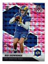 2021 Panini Mosaic Camo Pink #399 Ben Skowronek