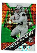 2020 Panini Mosaic Will to Win Green #WW5 Josh Jacobs