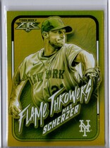 2022 Topps Fire Flame Throwers Gold Minted #FT-4 Max Scherzer