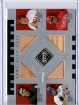 2002 Upper Deck Diamond Connection Bat Around Quads #BA-OSGA Abreu|Green|Ordonez|Salmon