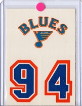 1985 Topps Sticker Inserts #28 St. Louis Blues