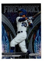 2022 Panini Prizm Fireworks #8 Mookie Betts