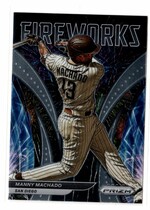 2022 Panini Prizm Fireworks #9 Manny Machado