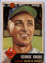 1953 Topps Base Set #34 George Shuba