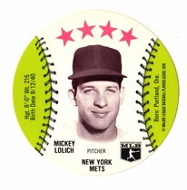 1976 Dairy Isle Discs #28 Mickey Lolich