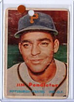1957 Topps Base Set #327 Jim Pendleton