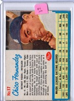 1962 Post Base Set #17 Chico Fernandez